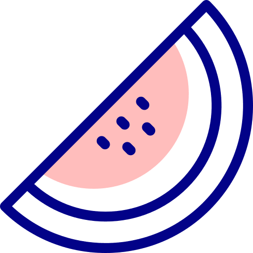 Watermelon fruit vegan food icon Watermelon fruit vegan food icon