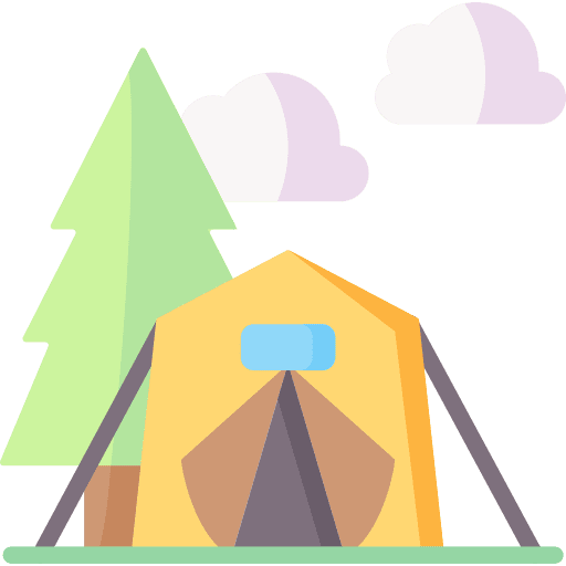 Camping holidays jaima tent rural icon Camping holidays jaima tent rural icon