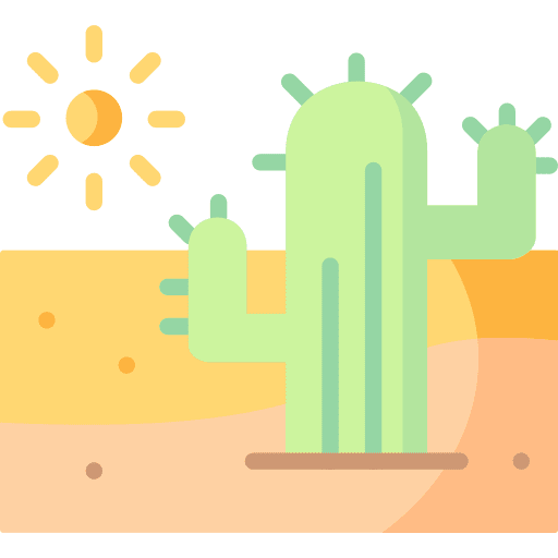 Desert heat sun travel icon Desert heat sun travel icon