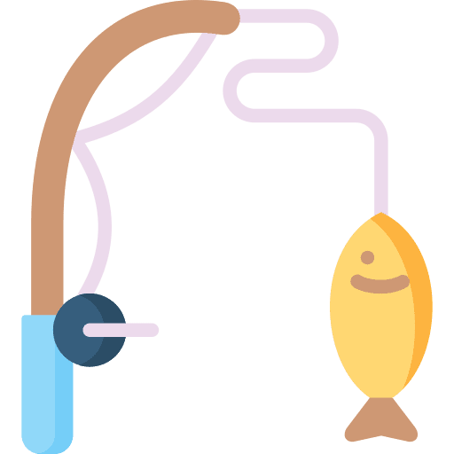 Fishing tools fishing rod fish icon Fishing tools fishing rod fish icon