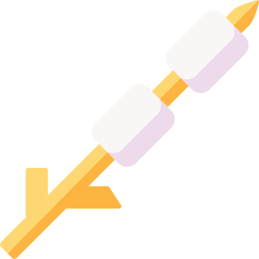 Marshmallow sweet camping candy icon Marshmallow sweet camping candy icon