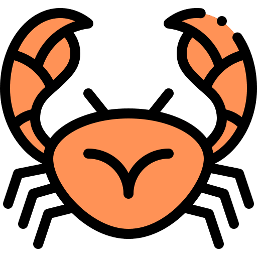 Crab crustacean animals animal kingdom icon Crab crustacean animals animal kingdom icon