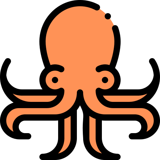 Octopus animal kingdom cephalopod sea life icon Octopus animal kingdom cephalopod sea life icon