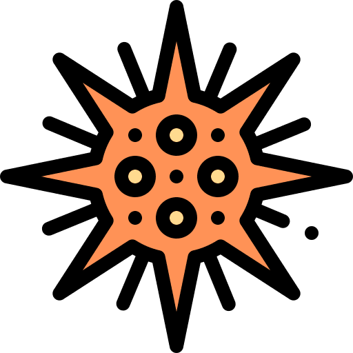 Sea urchin marine aquatic wild life icon Sea urchin marine aquatic wild life icon