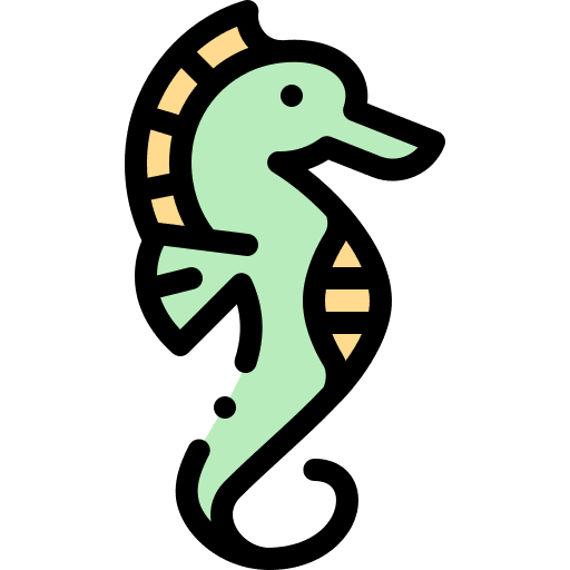 Seahorse animal marine aquatic icon Seahorse animal marine aquatic icon