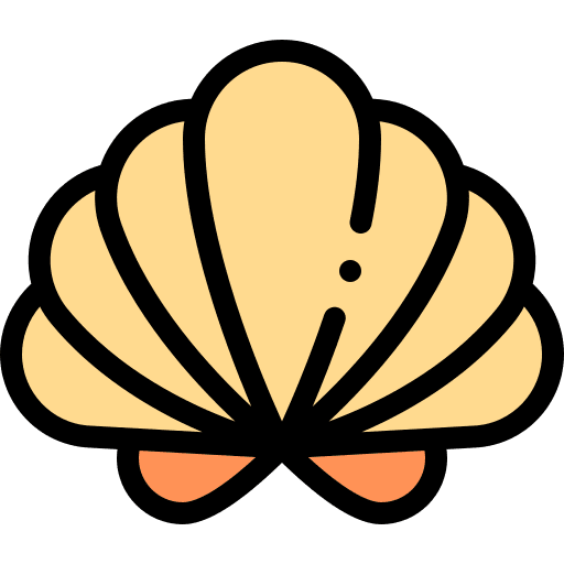 Seashell sea life animals aquatic icon Seashell sea life animals aquatic icon