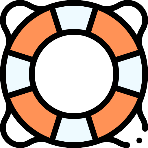 Lifesaver floating lifeguard help icon Lifesaver floating lifeguard help icon