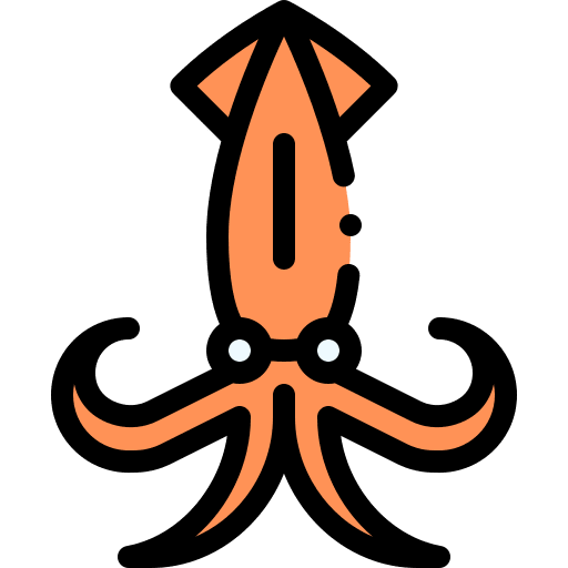Squid invertebrate aquarium squid icon Squid invertebrate aquarium squid icon