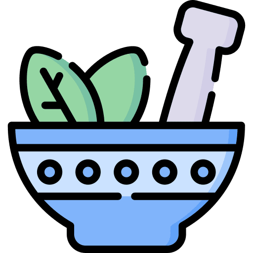 Natural treatment ingredient healthcare and medical icon