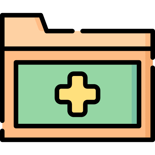 Folder report doctor medical icon Folder report doctor medical icon