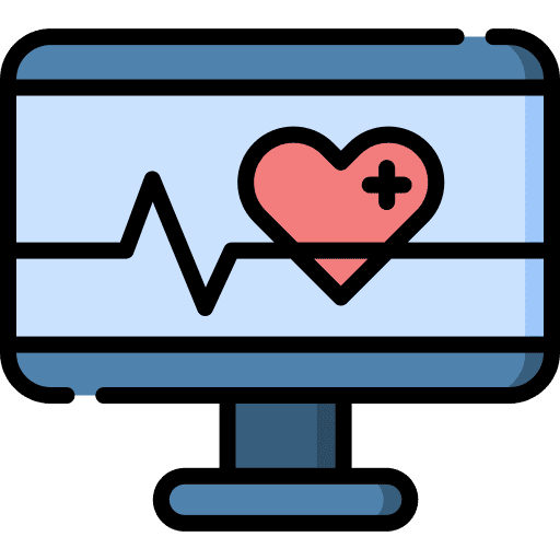 Analysis health medical computer icon Analysis health medical computer icon