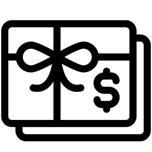 Gift voucher voucher shopping coupon icon