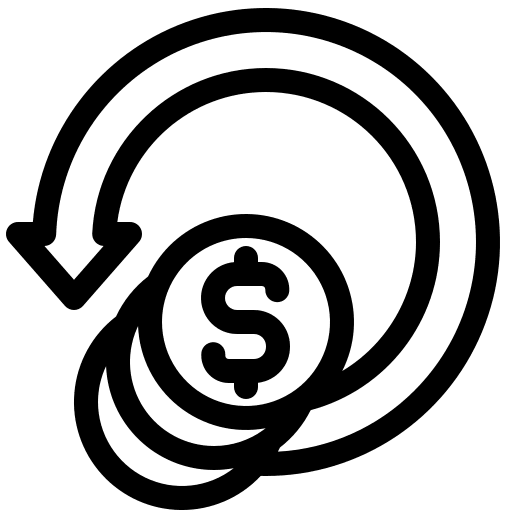 Return on investment return of investment money profit icon