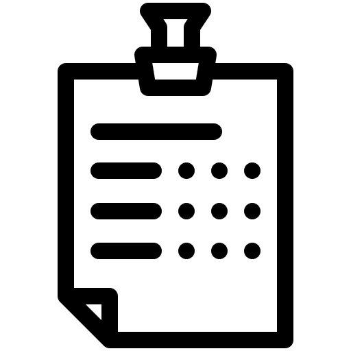 Survey report feed back document icon