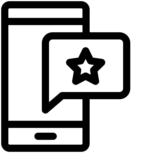 Testimonial testimonial rating mobile icon