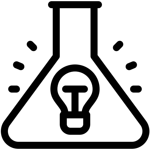 Innovation experiment creative process knowledge icon