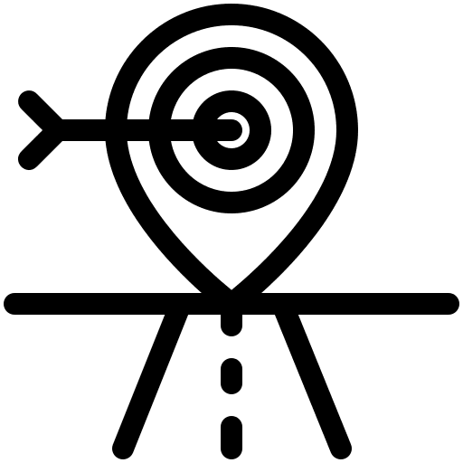 Target shooting marketing shoot icon