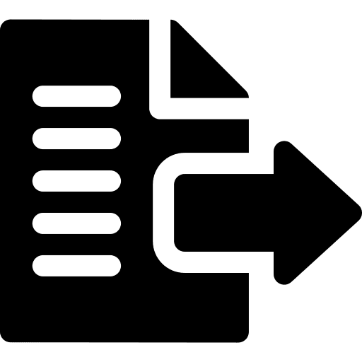 Document document send arrow icon