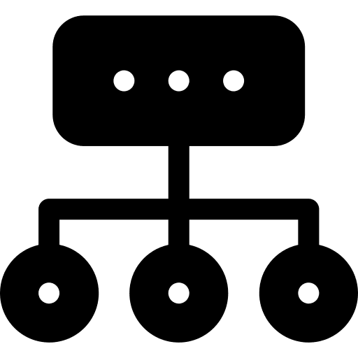 Database networking connect storage icon Database networking connect storage icon