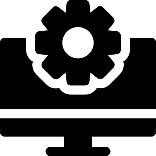 Setting electronics cogwheel setting icon