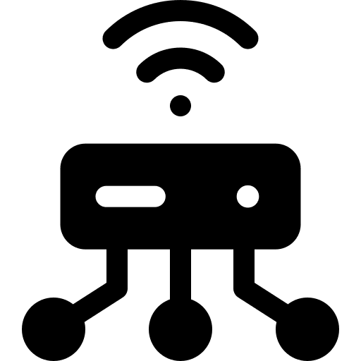 Server wireless connection hosting server icon Server wireless connection hosting server icon