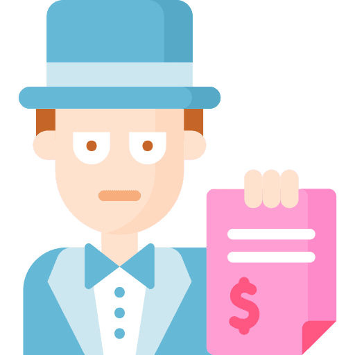 Debt dollar profession liability icon