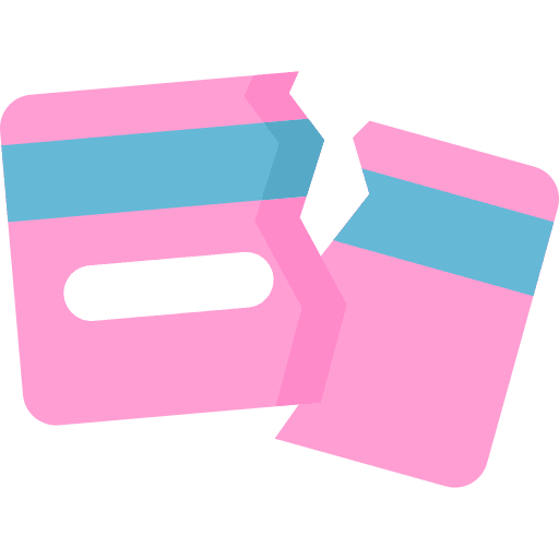 Credit card money bussiness broken icon