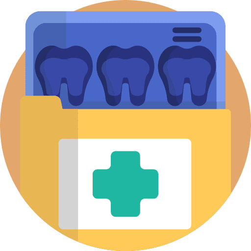 Folder dentist folder file storage icon