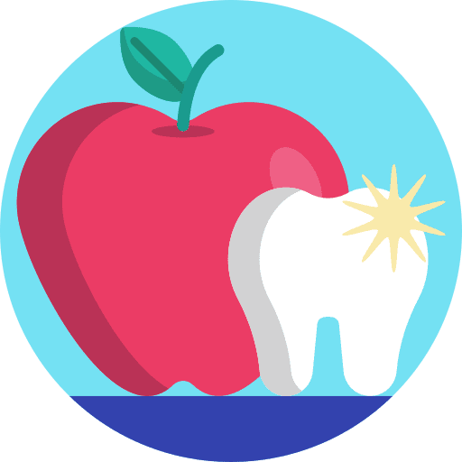 Premolar dental apple tooth icon