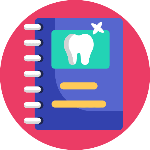 Dentist dental notebook healthcare and medical icon Dentist dental notebook healthcare and medical icon