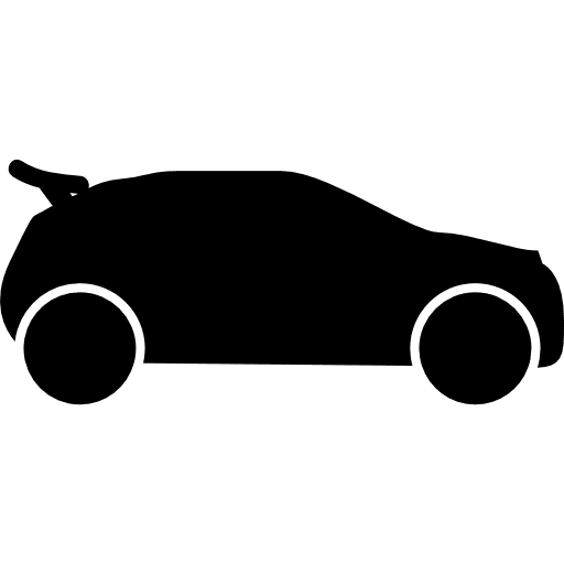 Car side view black shape shapes transportation shape icon