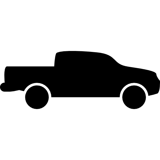 Pick up truck side view silhouette truck pick up truck pick up icon