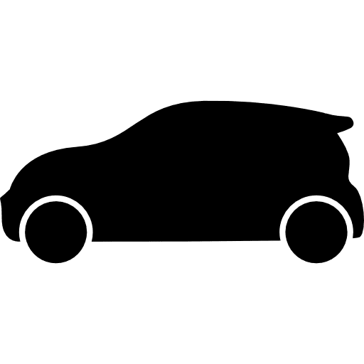 Car black case over wheels black cars transports icon Car black case over wheels black cars transports icon