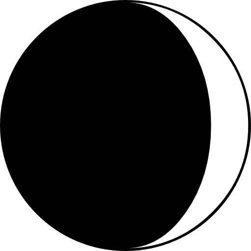 Moon phase circular weather symbol moons moon phase symbol icon Moon phase circular weather symbol moons moon phase symbol icon