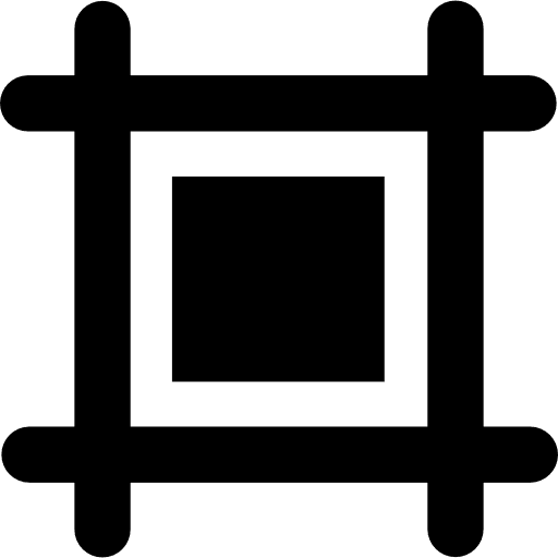 Square composition squares graphics editor cutting icon