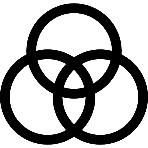 Three rings circles circle circular icon