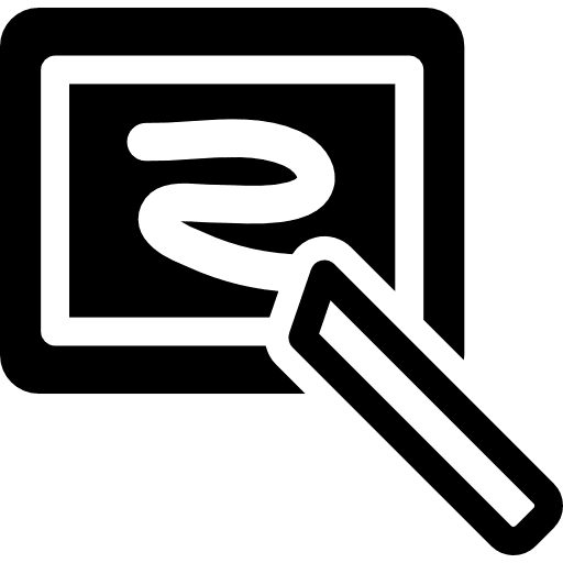 Blackboard with chalk school materials drawing classroom icon