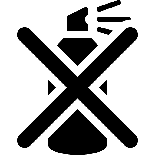 No spray prohibited forbidden cancel icon