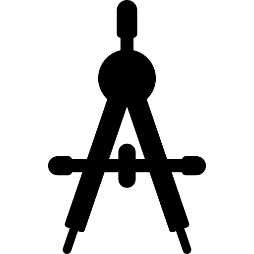 Compass for drawing circles compass circular icon