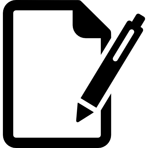 Paper and pen interface file pens icon