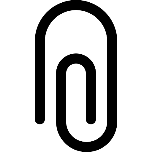 Attachment clip attach file attach document icon