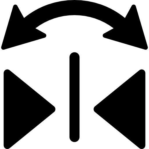 Flip object turn multimedia option turnover icon