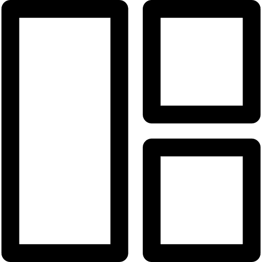 Graphics layouts square rectangle collage icon