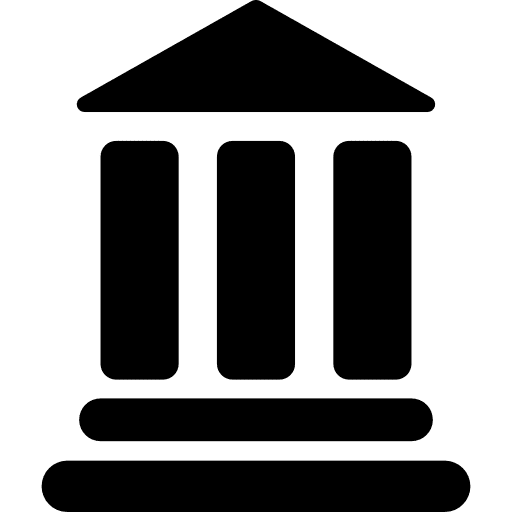 University building bank buildings universities icon