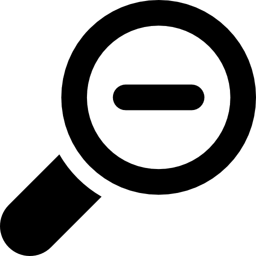 Zoom out magnifier zoom tool magnifying magnifying lens icon