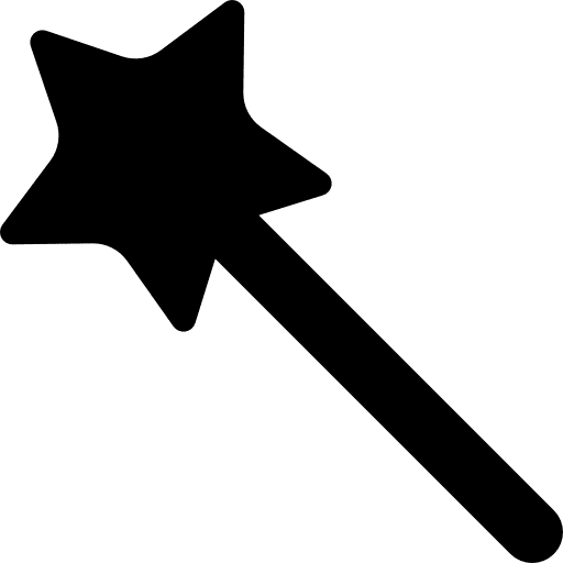 Magic wand magician stars magical icon