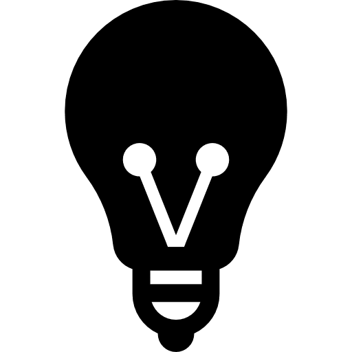 Electric light lamp idea lights icon