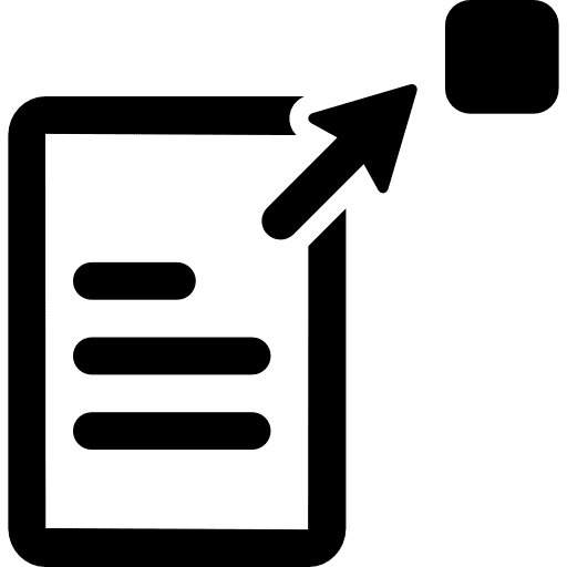 Expand document interface arrow expanding icon