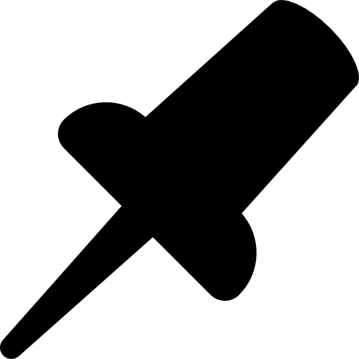 Office pin push pin pins attach icon