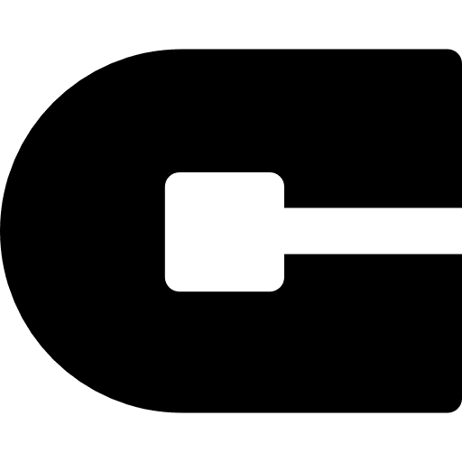 Round cap connection connector connect icon